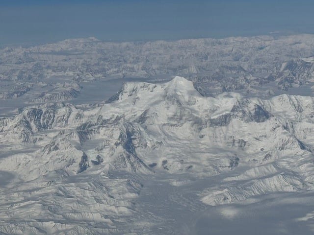 Saturday, February 22, 2025 Picture from the plane on the way to Anchorage