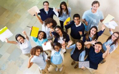 students smiling