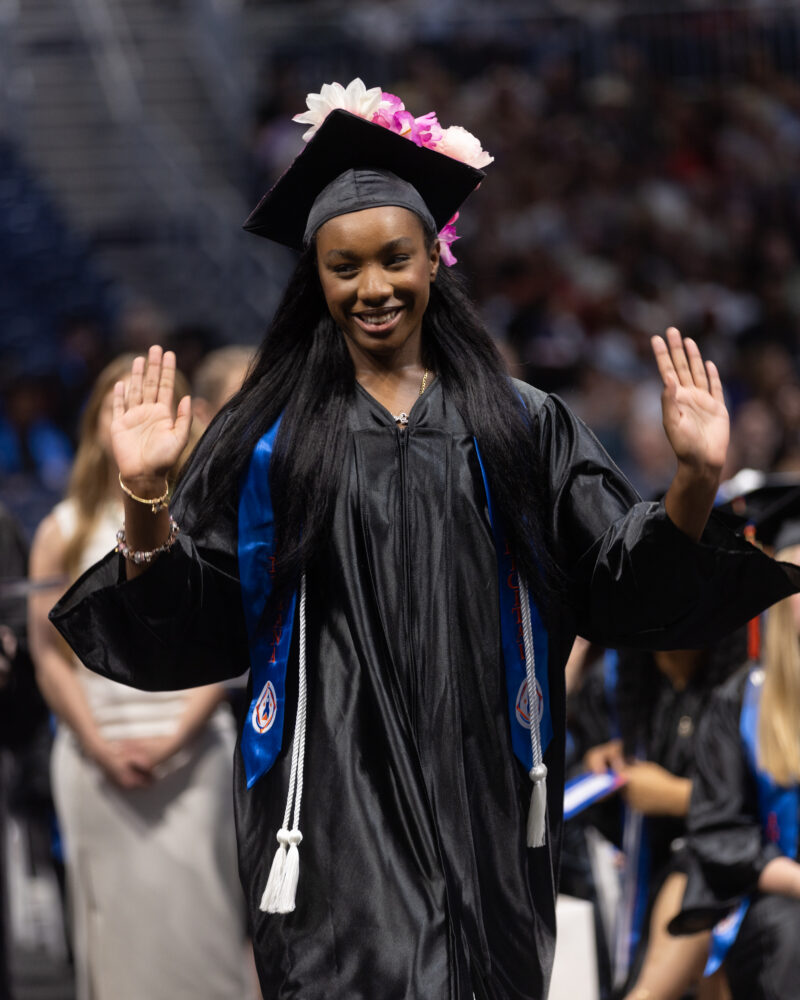 happy student at graduation