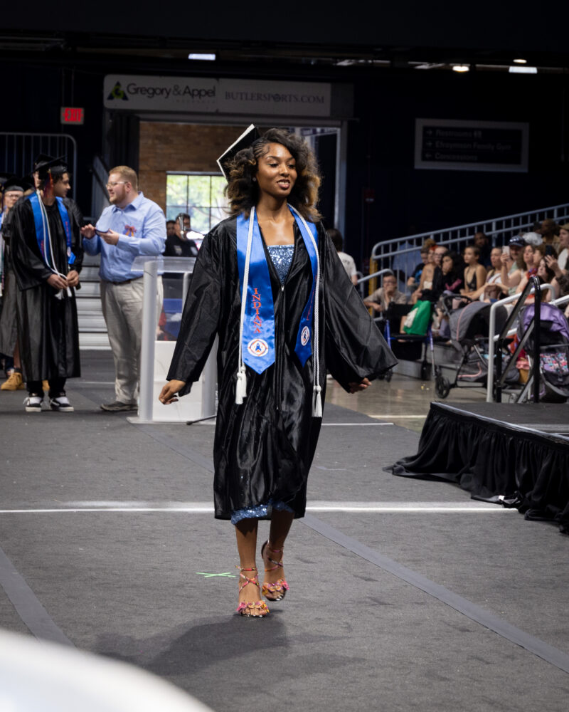 girl at graduation